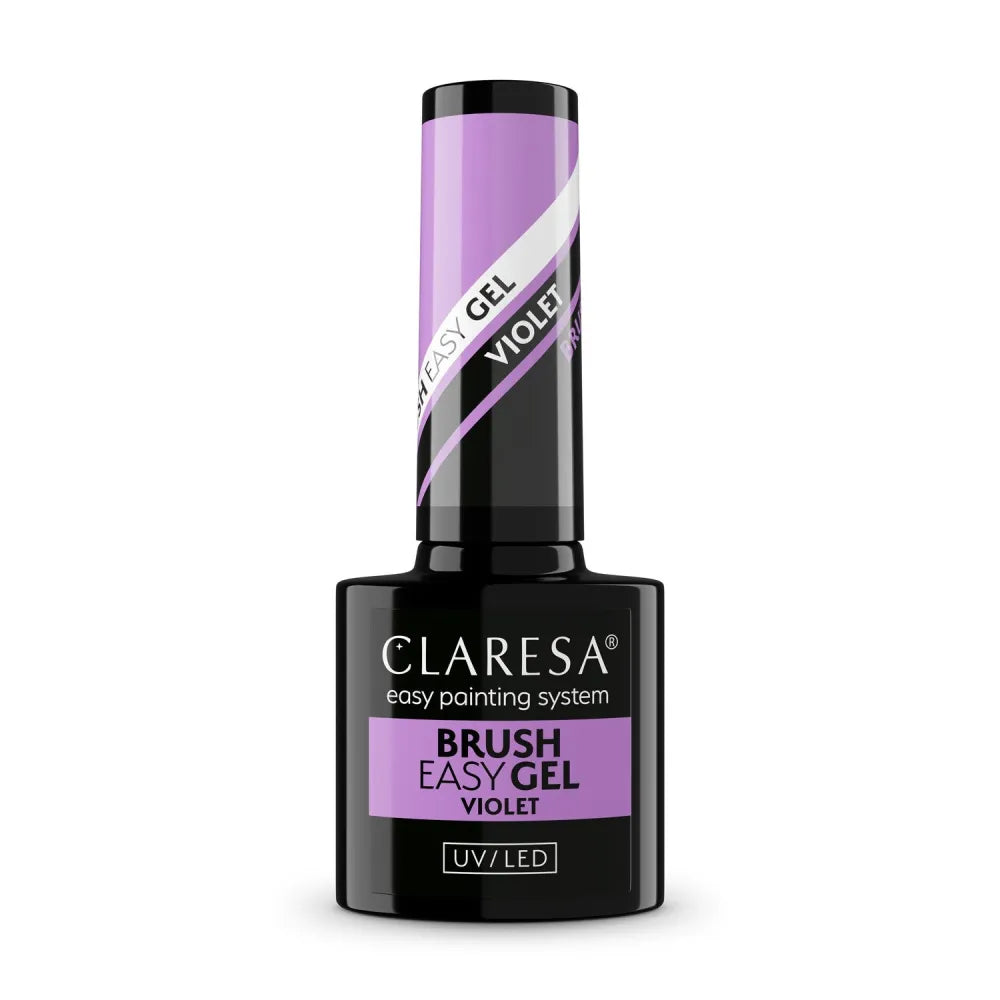 CLARESA Brush Easy Gel Nail - Violet 5 g - Kosmetika