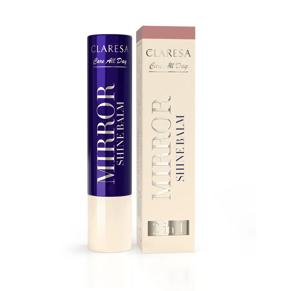 CLARESA Care All Day Mirror Shine Balm 2-in-1 Lip Gloss Stick Tea Time 3 g - Kosmetika