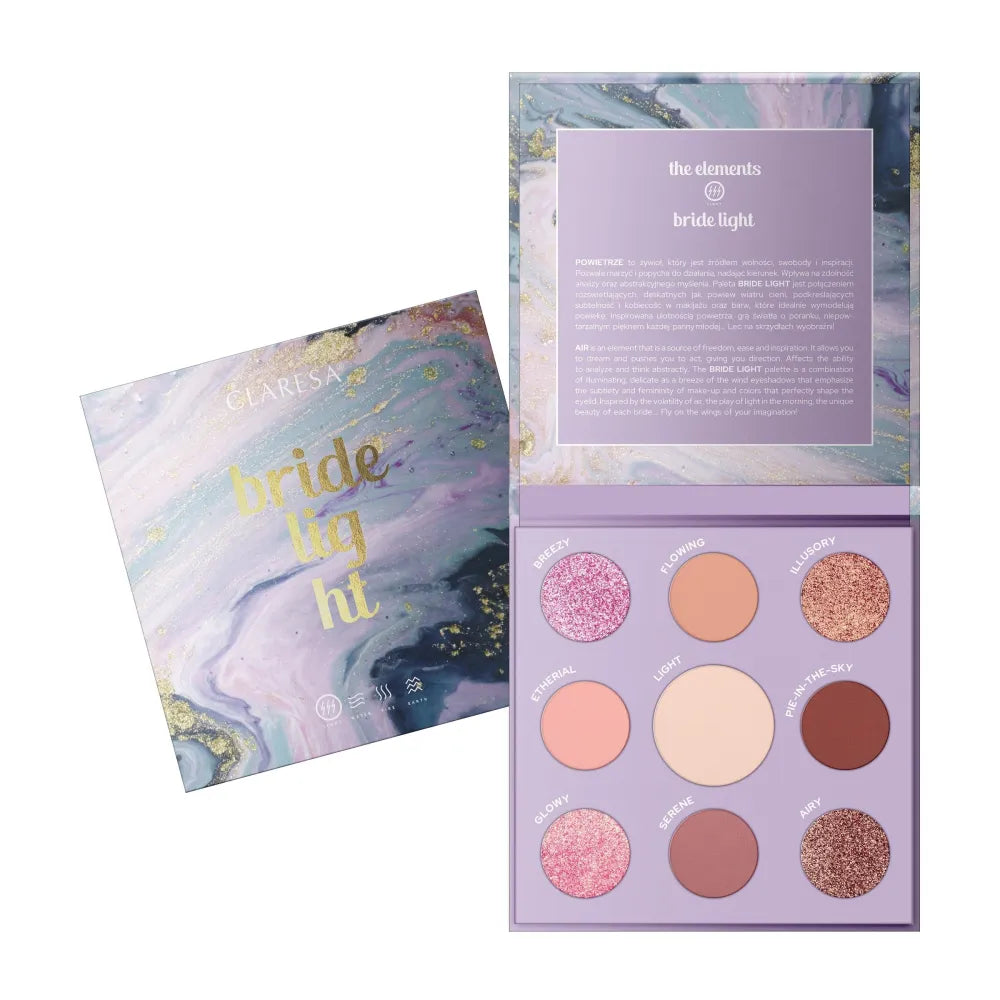 CLARESA Eyeshadow Palette (9) NUOTAKA ŠVIESUS 12g - Kosmetika