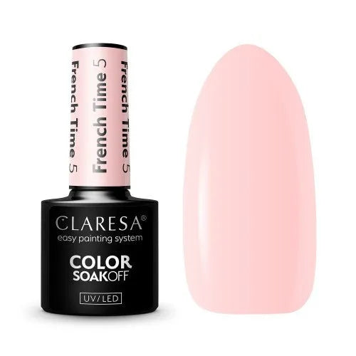 CLARESA Hybrid nagų lakas FRENCH TIME - 5 5g - Kosmetika