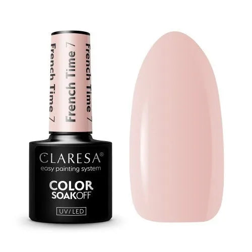 CLARESA Hybrid nagų lakas FRENCH TIME - 7 5g - Kosmetika