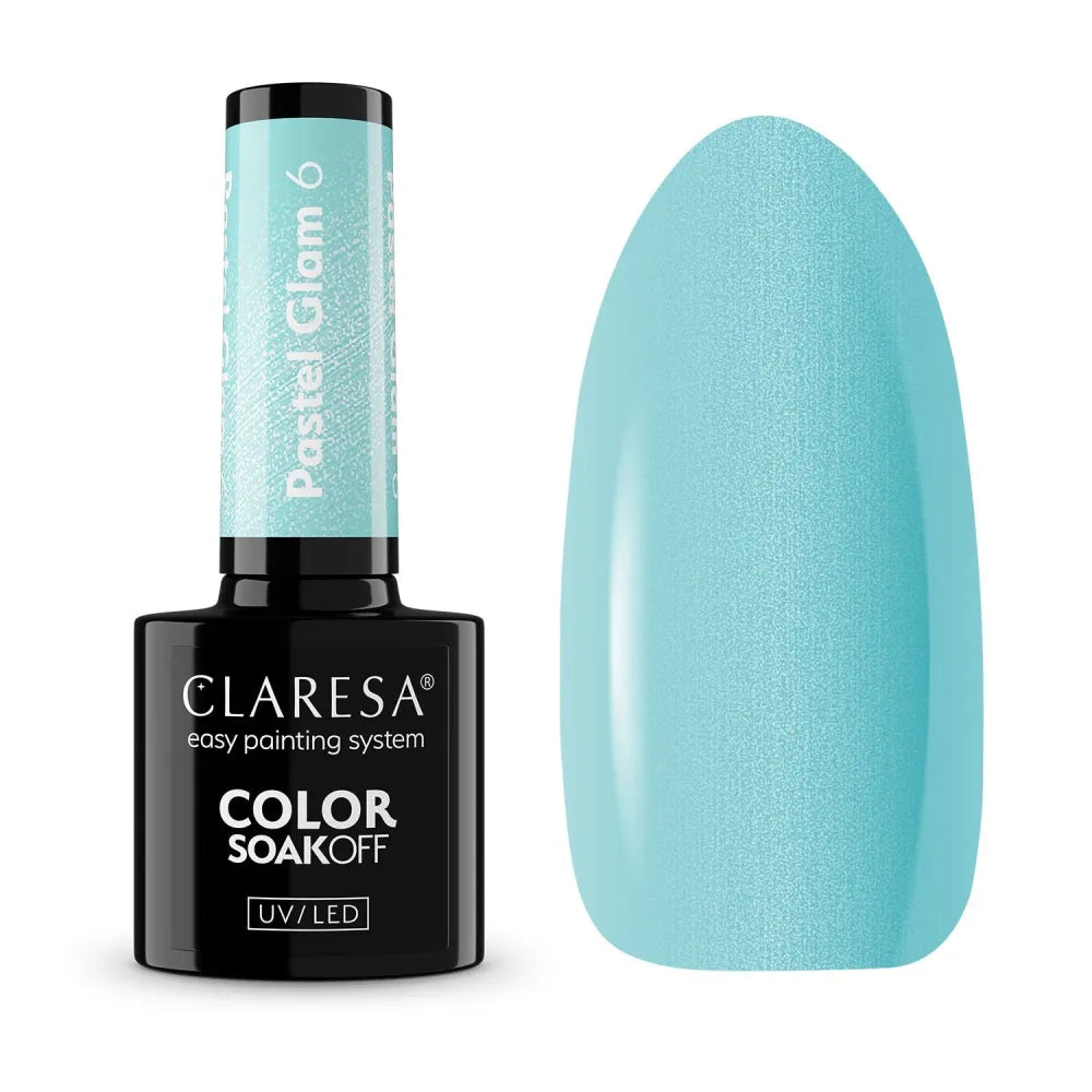 CLARESA Hybrid Nail Polish Pastel Glam 6 - Kosmetika