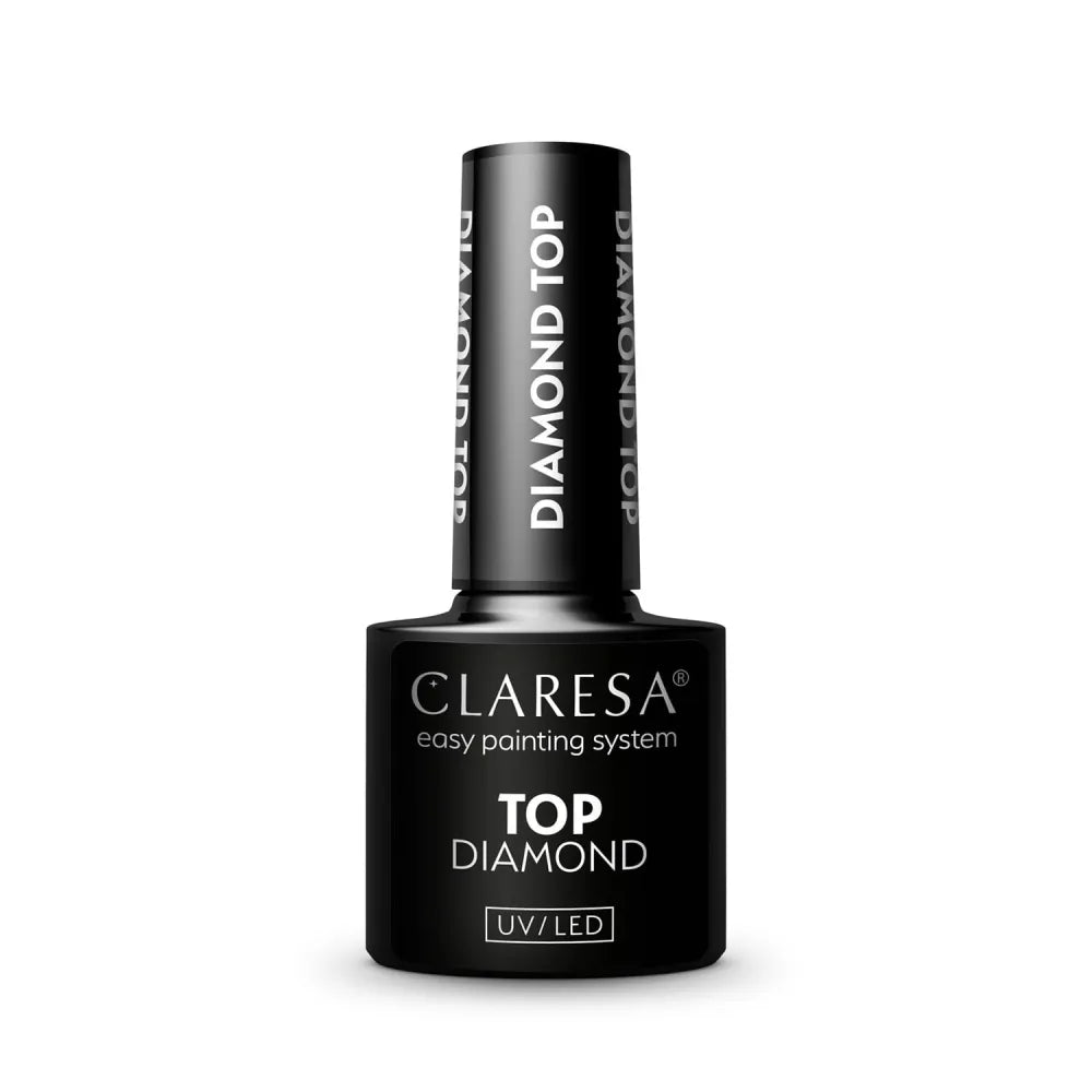 CLARESA Hybrid Nail Top Coat Diamond - be nuvalymo 5ml - Kosmetika
