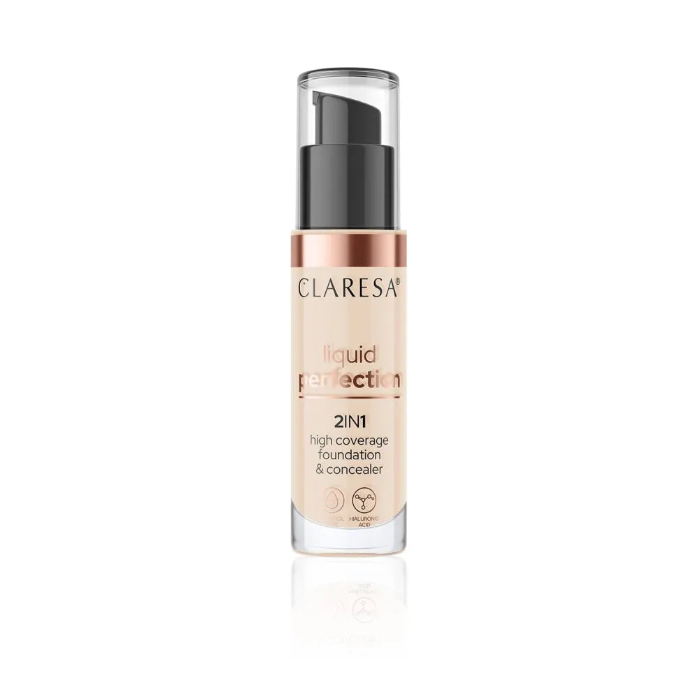 CLARESA Liquid Perfect 2-in-1 Concealer and Covering Primer No. 102 34g - Kosmetika