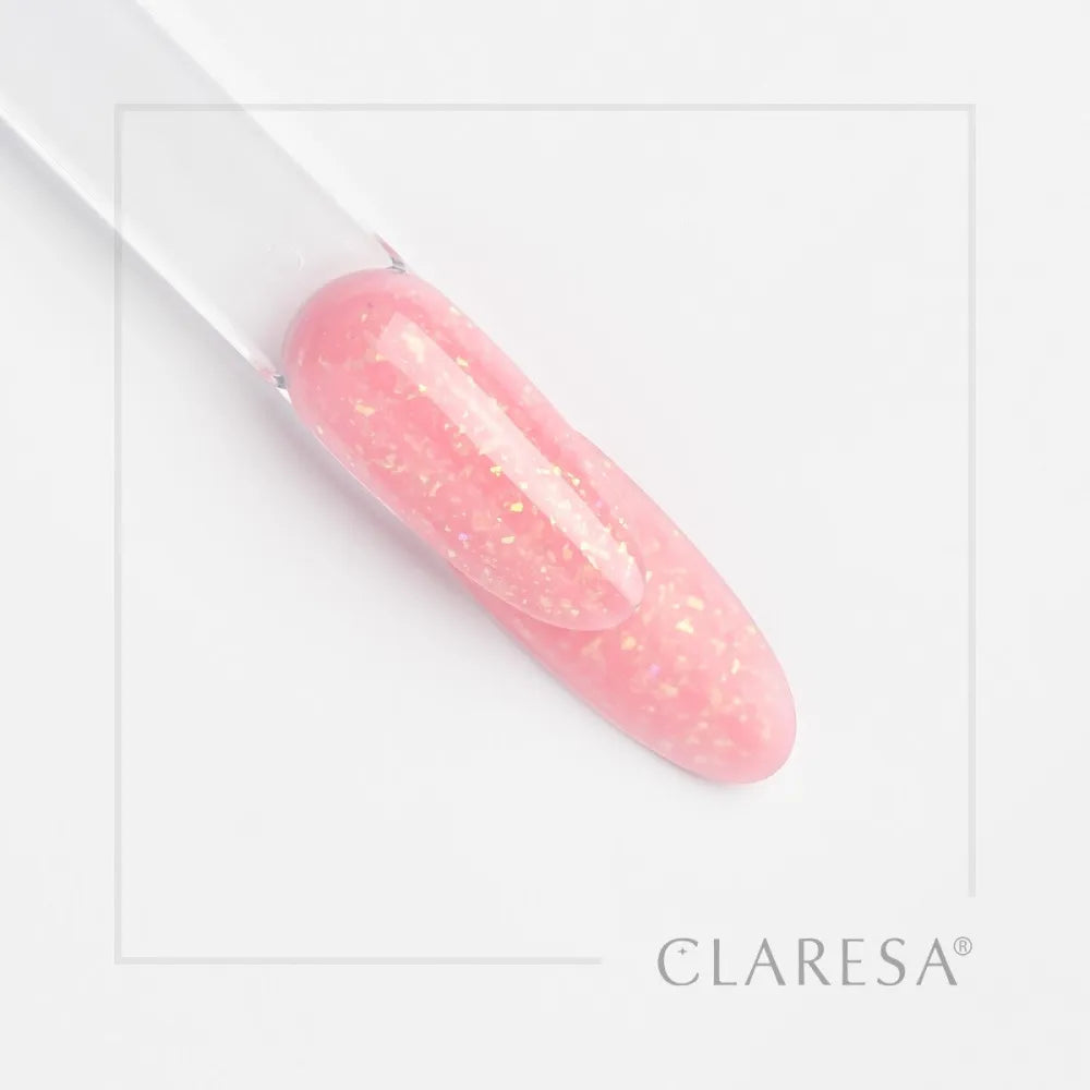CLARESA N Soft&Easy Builder Glimmer Pink 45g nagų gelis - Kosmetika