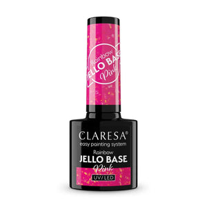 CLARESA Rainbow Jello Base Hybrid - Rožinė 5 g - Kosmetika