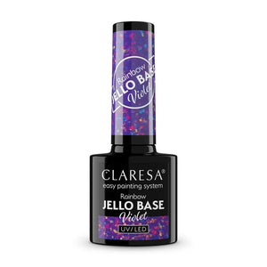 CLARESA Rainbow Jello Base Hybrid - Violet 5 g - Kosmetika