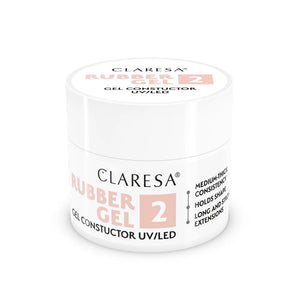 CLARESA Rubber Gel nagams statyti ir pratęsti 02 - 12 g - Kosmetika