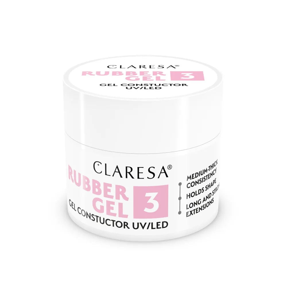 CLARESA Rubber Gel nagams statyti ir pratęsti 03 - 12 g - Kosmetika