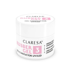 CLARESA Rubber Gel nagams statyti ir pratęsti 03 - 12 g - Kosmetika