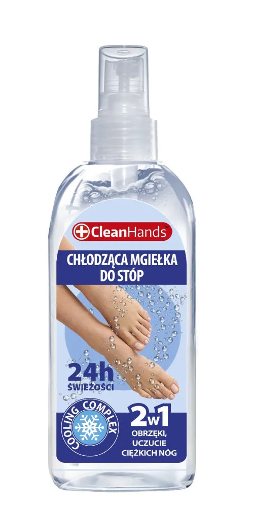 CLEAN HANDS Aušinantis pėdų purškiklis 2in1 100 ml - Kosmetika