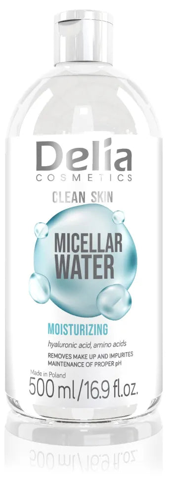 CLEAN SKIN - FDA - Micellar water bottle 500ml EN/FR/NL/DE/ES/PL k6 - Kosmetika