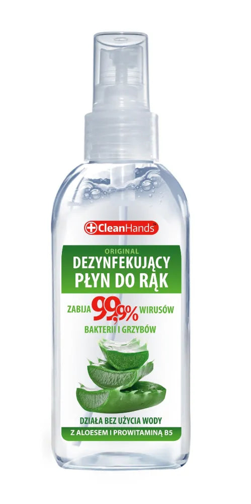 CLEANHANDS Original Antibacterial hand disinfection spray with pro-vitamin B5 and aloe vera 100 ml. - Higiena
