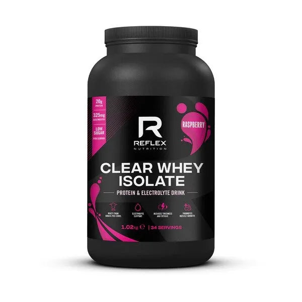 Clear Whey Isolate Raspberry - 1020g - Reflex Nutrition - Sporto papildai