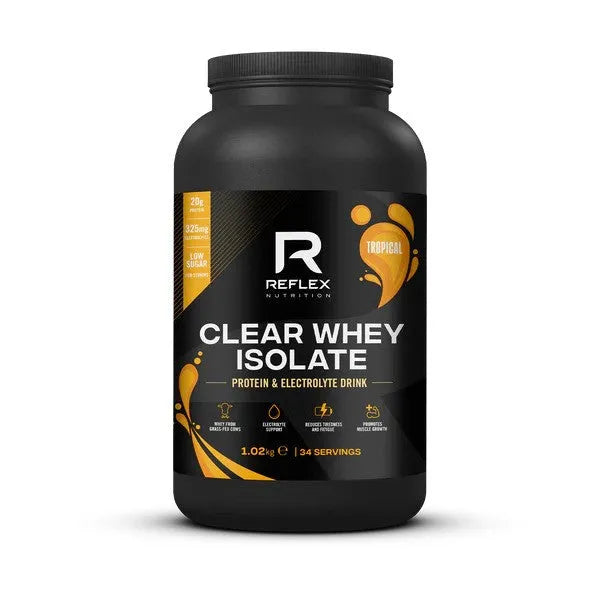Clear Whey Isolate Tropical - 1020g - Reflex Nutrition - Sporto papildai