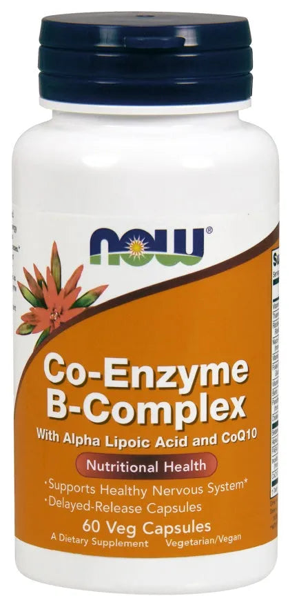 Co-Enzyme B-Complex - 60 vcaps - NOW Foods - Papildai
