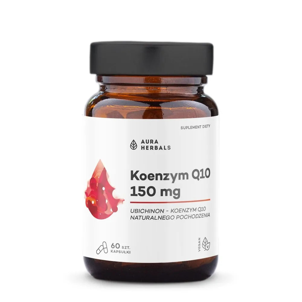 Coenzyme Q10 150 mg - dietary supplement 60 capsules - AURA HERBALS - Papildai