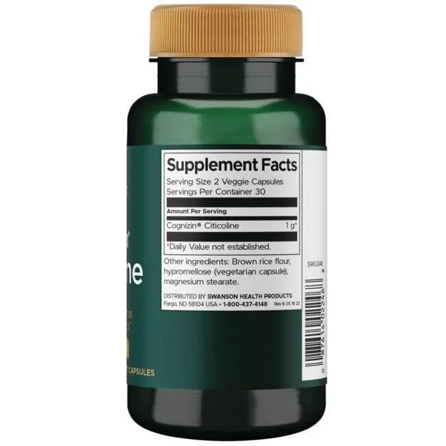 Cognizin Citicoline - 500 mg - N60 - Citikolinas - Swanson - Papildai