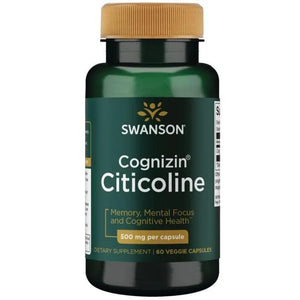Cognizin Citicoline - 500 mg - N60 - Citikolinas - Swanson - Papildai