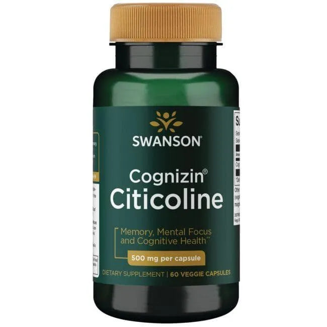 Cognizin Citicoline - 500 mg - N60 - Citikolinas - Swanson - Papildai