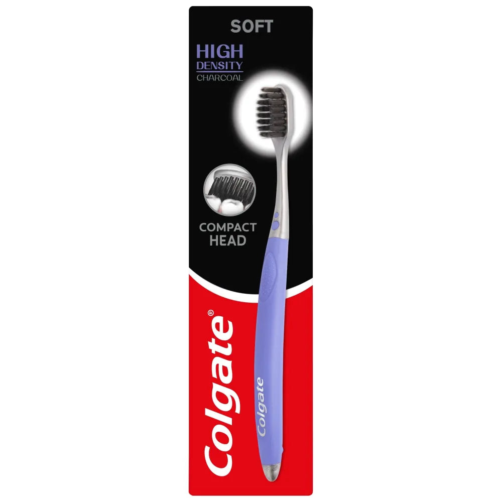 COLGATE Aukštos Densiteto Akmens Anglies Šepetėlis - Minkštas - Kosmetika