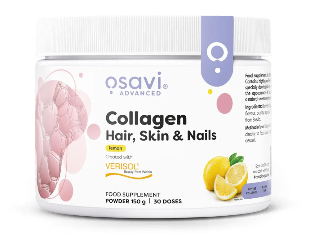 Collagen Peptides (Hair Skin & Nails) Lemon - 150g - Osavi - Papildai