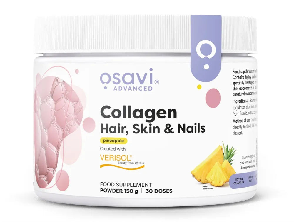Collagen Peptides (Hair Skin & Nails) Pineapple - 150g - Osavi - Papildai