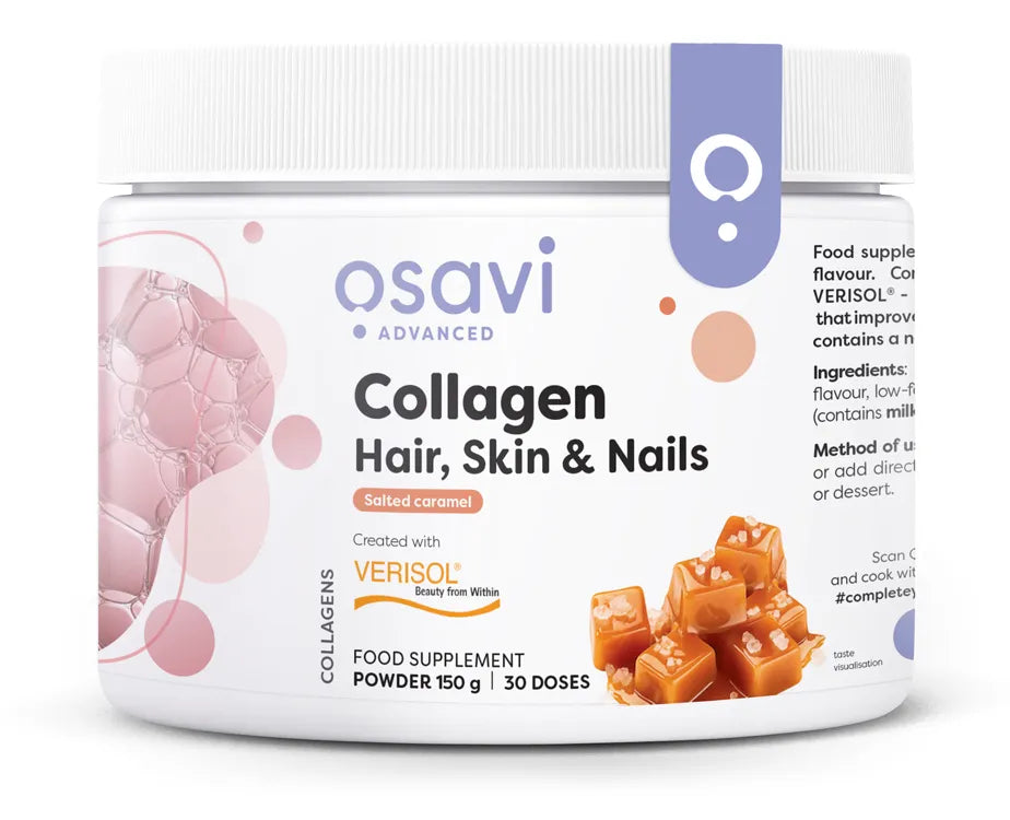 Collagen Peptides (Hair Skin & Nails) Salted Caramel - 150g - Osavi - Papildai