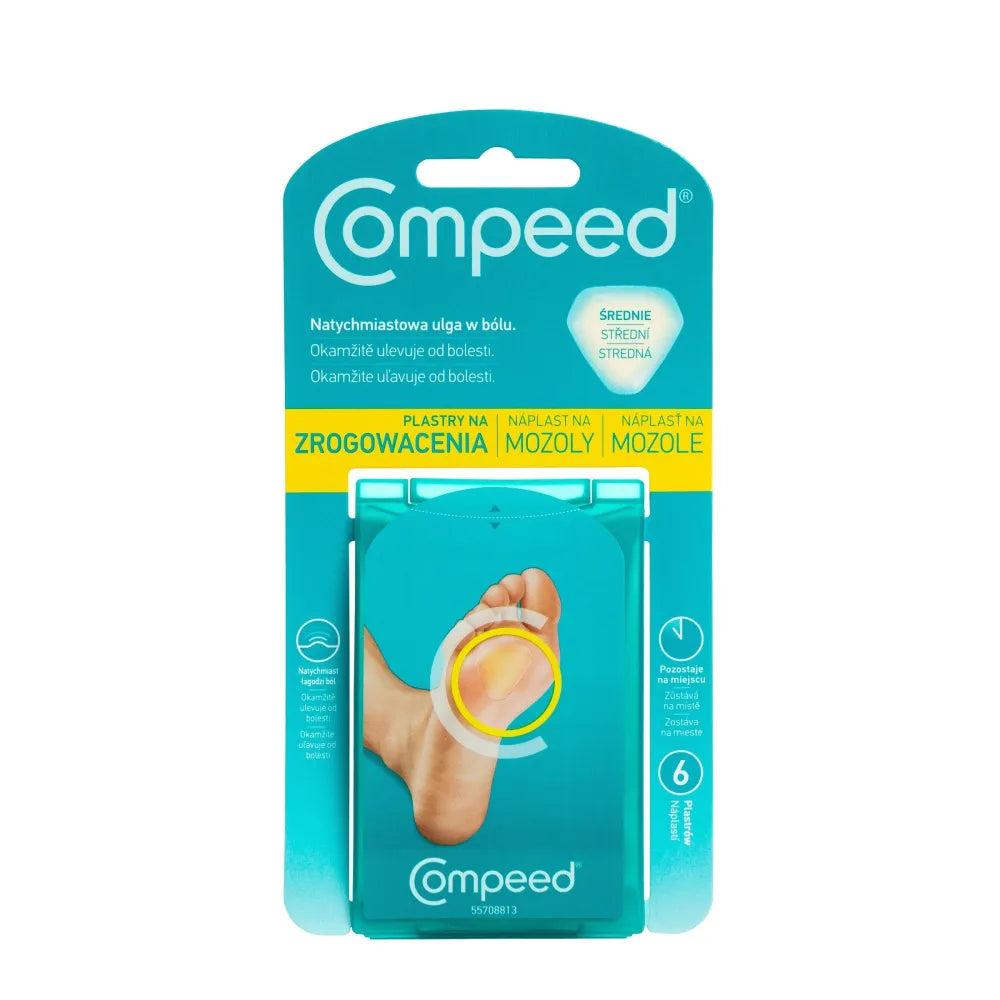 COMPEED Callus patches - vidutiniai 1 pakuotė - 6 vnt. - Medicinos ir slaugos prekės