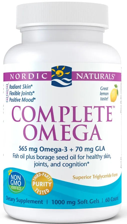Complete Omega 565mg Lemon - 60 softgels - Nordic Naturals - Papildai