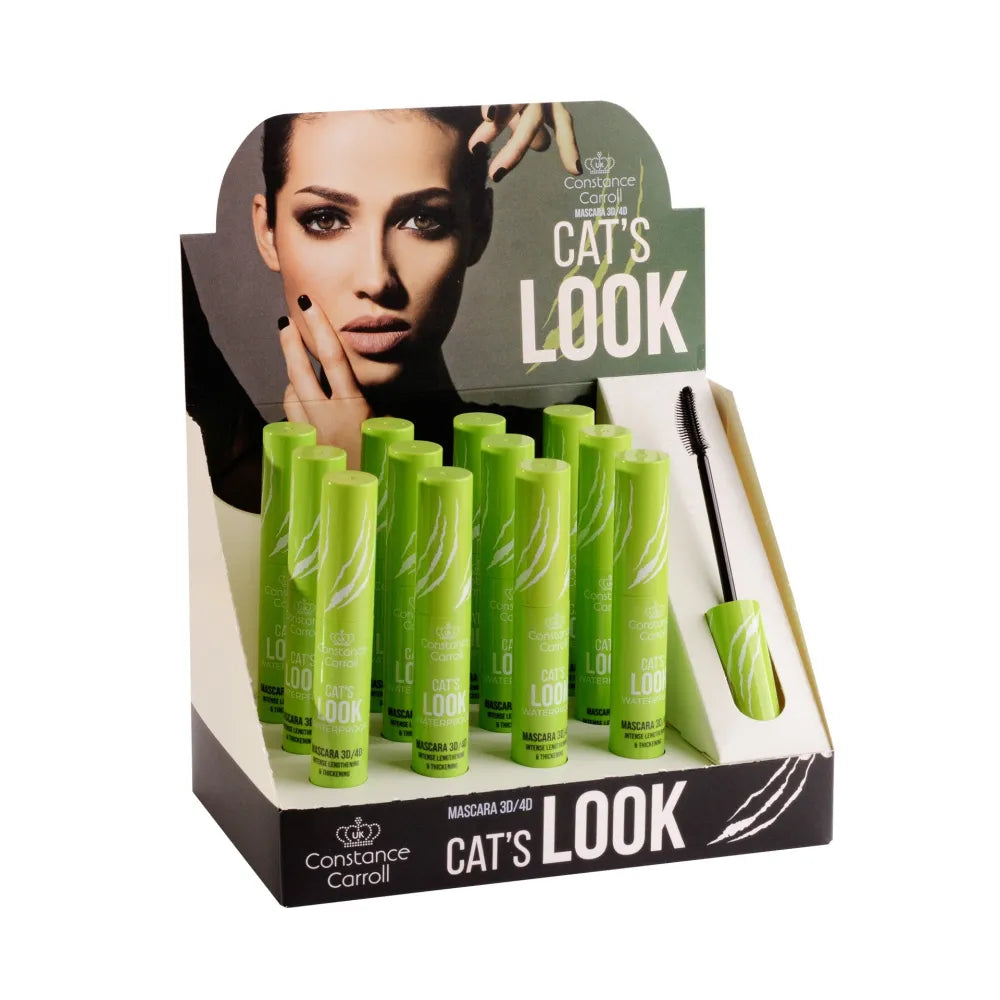 CONSTANCE CARROLL Mascara rinkinys 12xCat’s Look Juodas (11 + 1) - Kosmetika