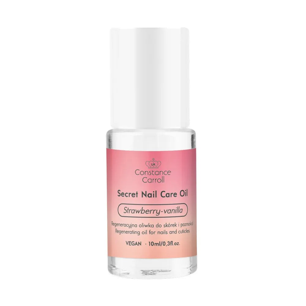 CONSTANCE CARROLL Secret Nail Care Oil Regenerating Cuticle and - Braškė&Vanilė 10ml - Kosmetika