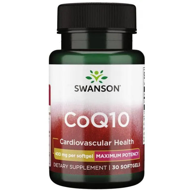 CoQ10 - 400 mg - N30 - Širdžiai - Kofermentas Q10 - Swanson - Papildai