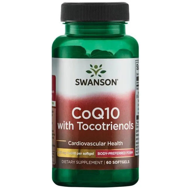 CoQ10 with Tocotrienols - Kofermentas - 200 mg + 20 - N60 - Swanson - Papildai