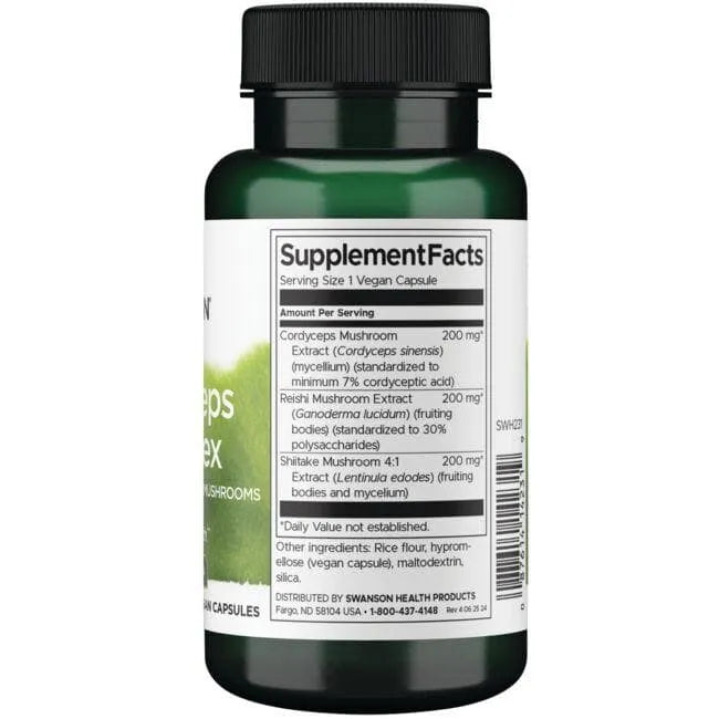 Cordyceps Complex - N60 - Kordicepso kompleksas - Swanson - Papildai