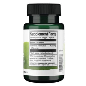 Corydalis - Raumenims ir sąnariams - 400 mg - N60 - Swanson - Papildai