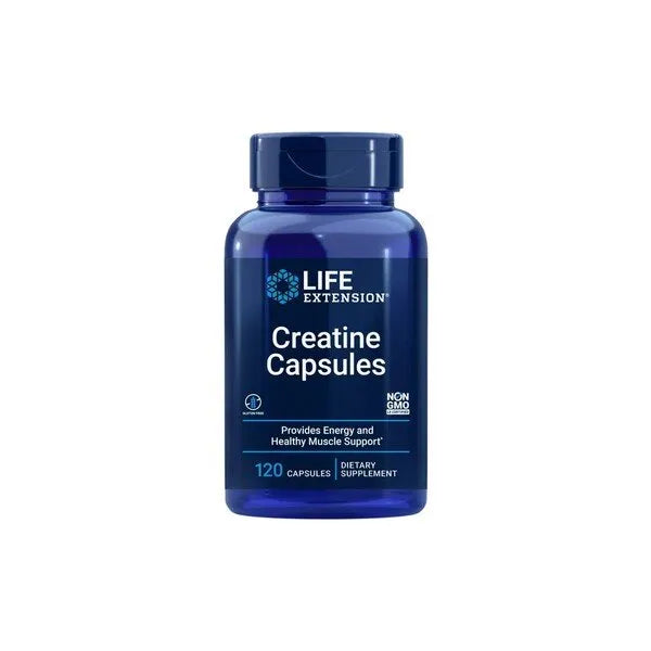 Creatine Capsules - 120 caps - Life Extension - Papildai