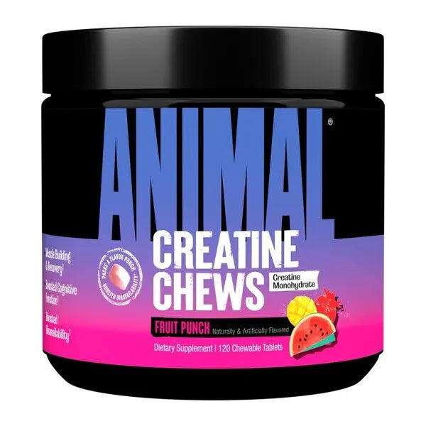 Creatine Chews Fruit Punch - 120 chewable tablets - Animal - Sporto papildai