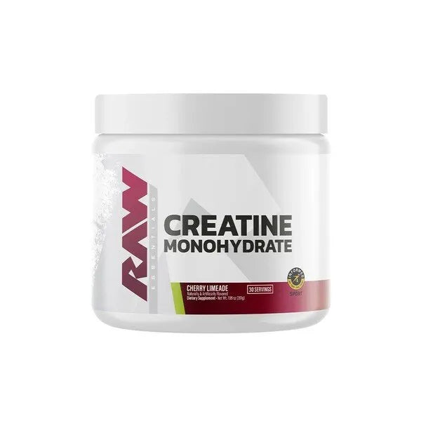 Creatine Monohydrate Cherry Limeade - 201g - Raw Nutrition - Sporto papildai