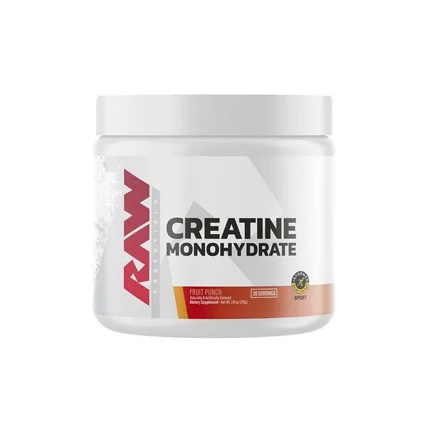 Creatine Monohydrate Fruit Punch - 210g - Raw Nutrition - Sporto papildai