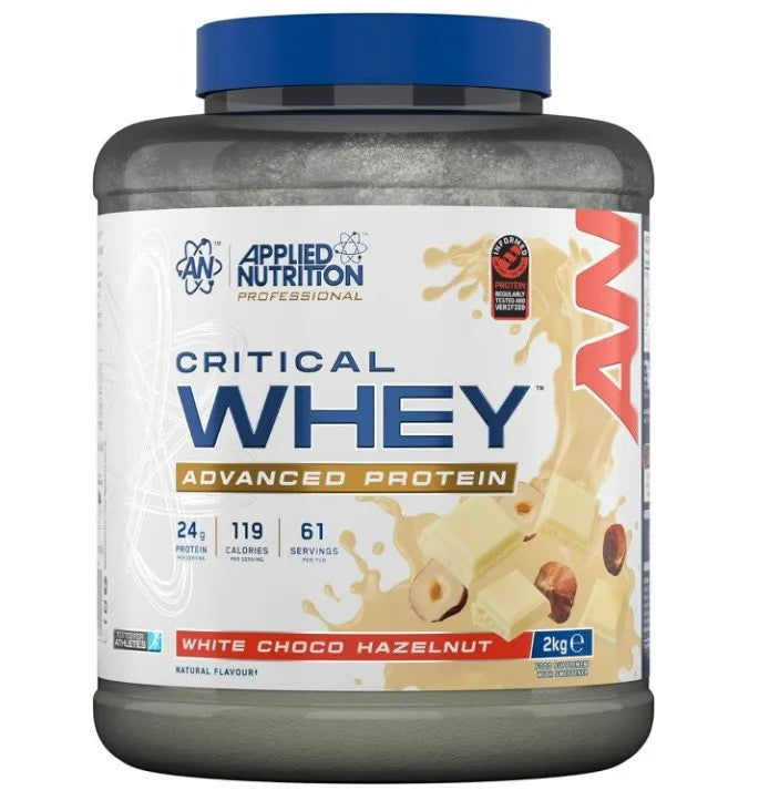 Critical Whey White Choco Hazelnut - 2000g - Applied Nutrition - Sporto papildai