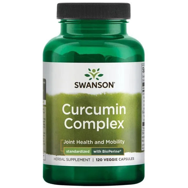 Curcumin Complex su BioPerine - N120 - Kurkuminas - Ciberžolė pipiru - Swanson - Papildai