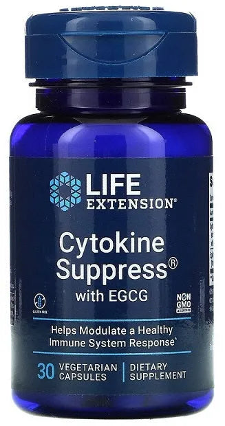 Cytokine Suppress with EGCG - 30 vcaps - Life Extension - Papildai