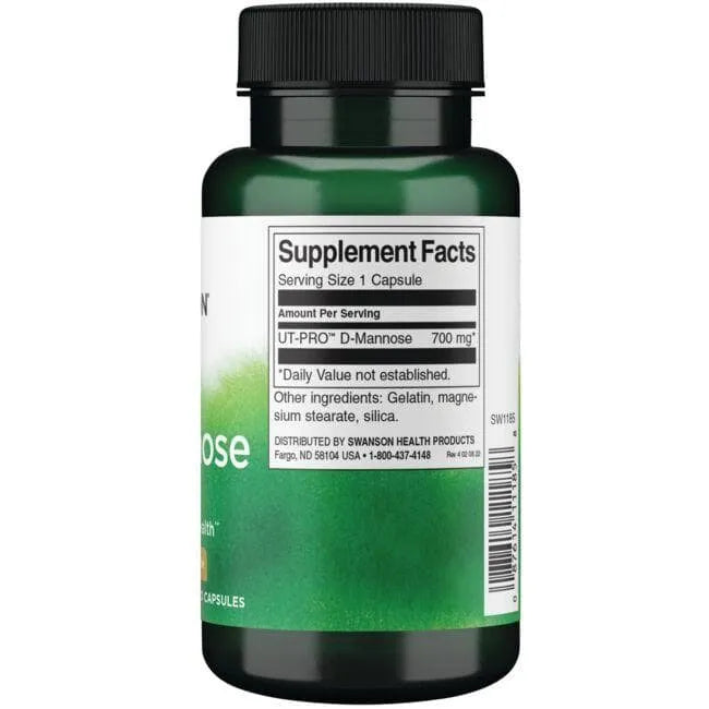D-Mannose - 700 mg - N60 - D-Manozė - Swanson - Papildai