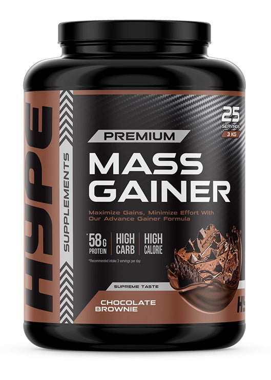 Mass Gainer, Chocolate Brownie - 3000g - Hype