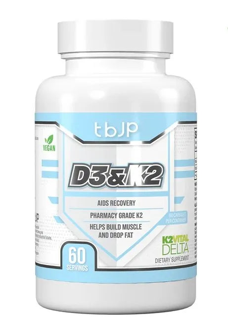 D3 & K2 - 60 caps - Trained by JP - Sporto papildai