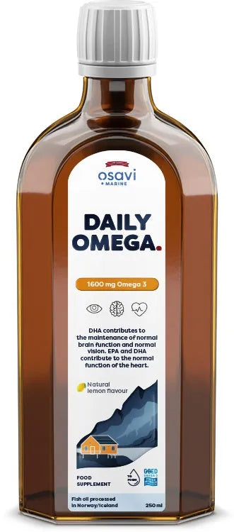 Daily Omega 1600mg 3 (Natural Lemon) - 250 ml - Osavi - Papildai