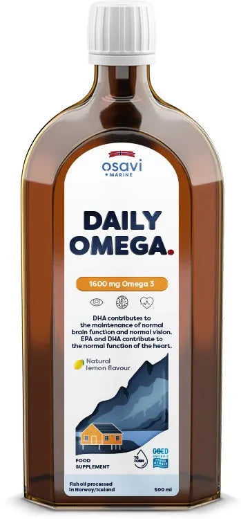 Daily Omega 1600mg 3 (Natural Lemon) - 500 ml - Osavi - Papildai