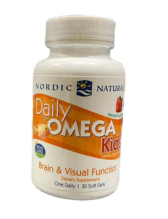Daily Omega Kids Natural Fruit Flavor - 30 softgels - Nordic Naturals - Papildai
