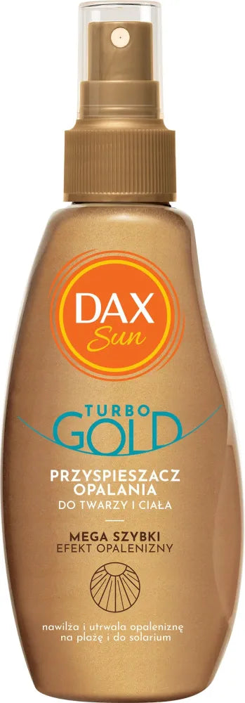 DAX Sun Tanning Accelerator for face and body Turbo Gold 200 ml - Kosmetika